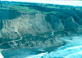 Blacks Beach landslide - La Jolla